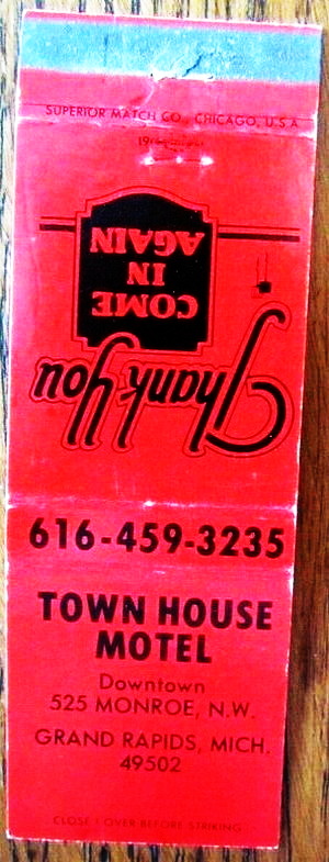 Town House Motel - Matchbook